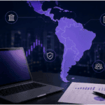 Illustration of broker regulation in Latin America 2026 showing compliance, AML, KYC, governance, and regulatory oversight across the LATAM region.